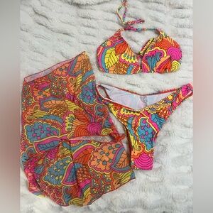 Three piece bikini set
